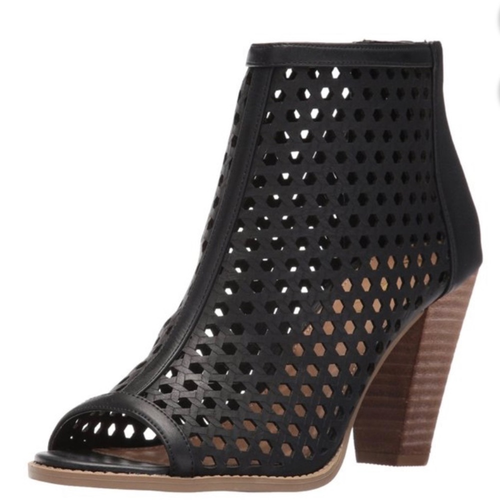Peep Toe Ankle Boot